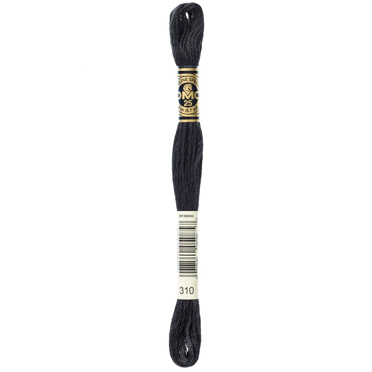 DMC Six Strand Cotton Embroidery Floss – 310 Black | 8.7yd