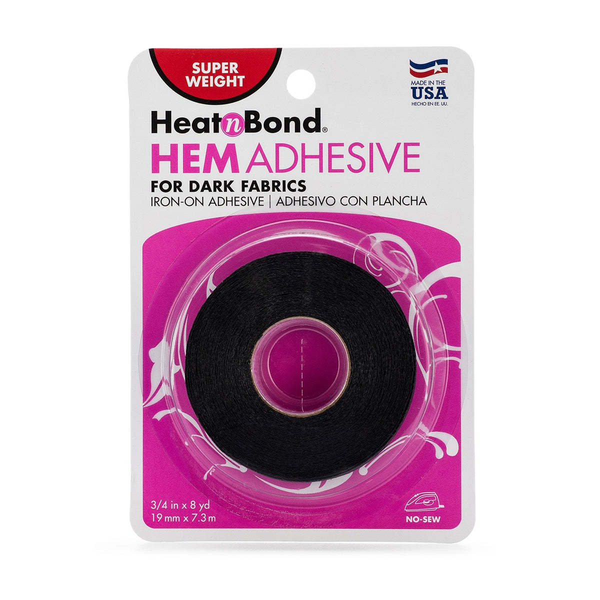 Heat N Bond Hem Tape – Heavyweight for Dark Fabrics | 3/4" x 8yds