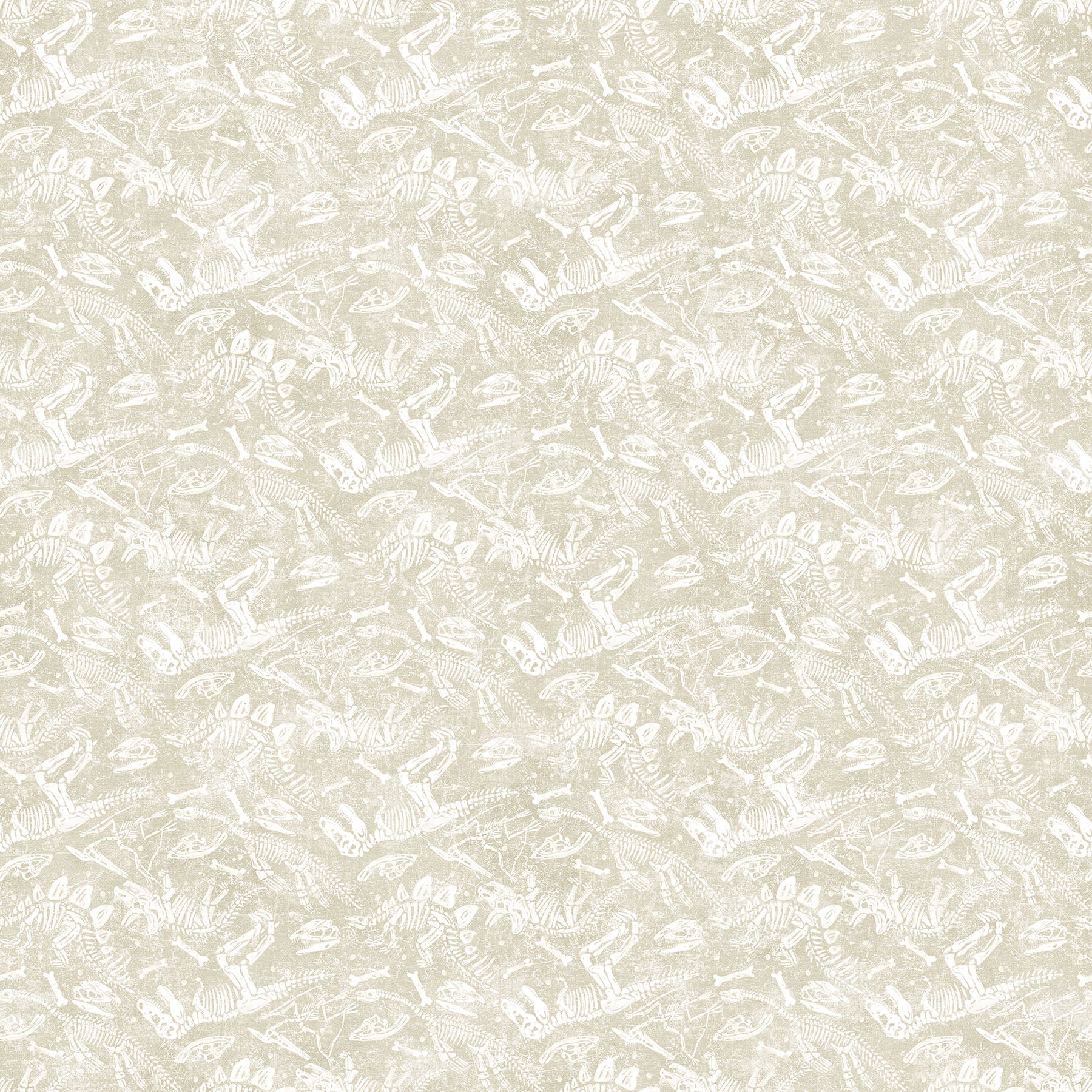 Dino Roar – Dino Bones | Cream | Brett Blumenthal | Cotton Quilting Fabric