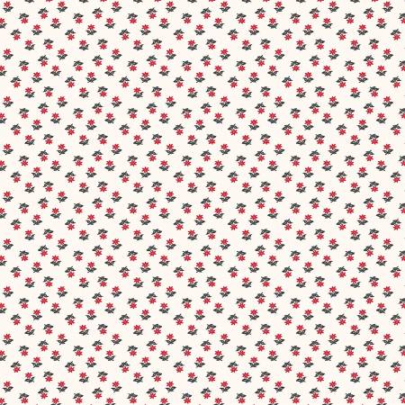 Ruby, White Petite | Cotton Quilting Fabric