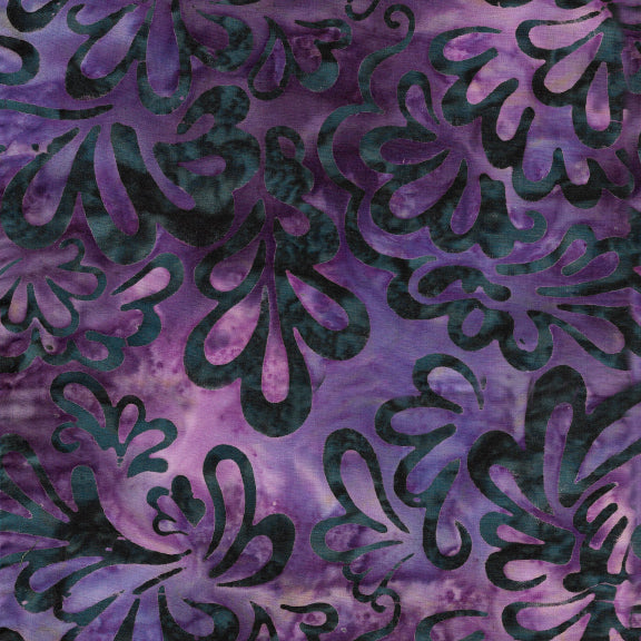 Bliss – Chubby Leaf | Blurple | Batik Cotton