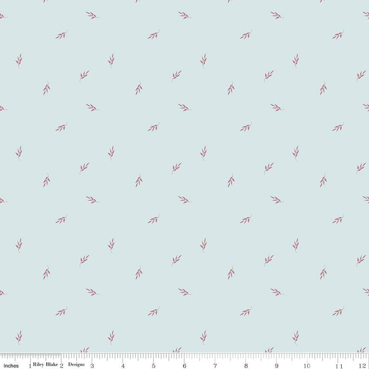 Garden Dreams – Leaf Toss Mist Fabric | Cotton Quilting Fabric