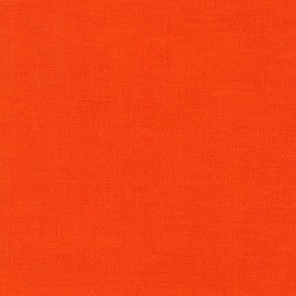 Kona Cotton – Tangerine | Robert Kaufman Fabrics | Cotton Quilting Fabric