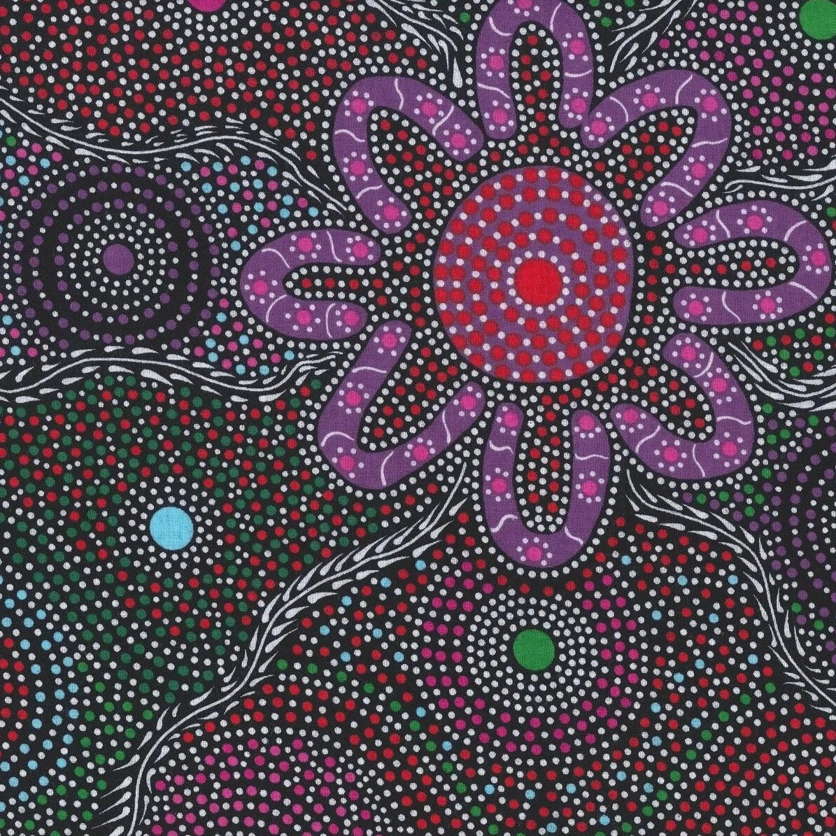 M & S Textiles Australia – Women Dancing | Red | Helen Rubuntj | Cotton Quilting Fabric