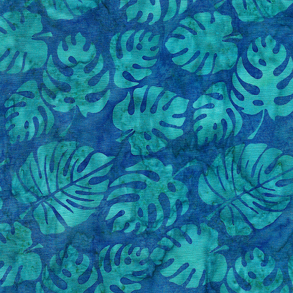 Ohana – Philodendron | Surf | Batik Cotton