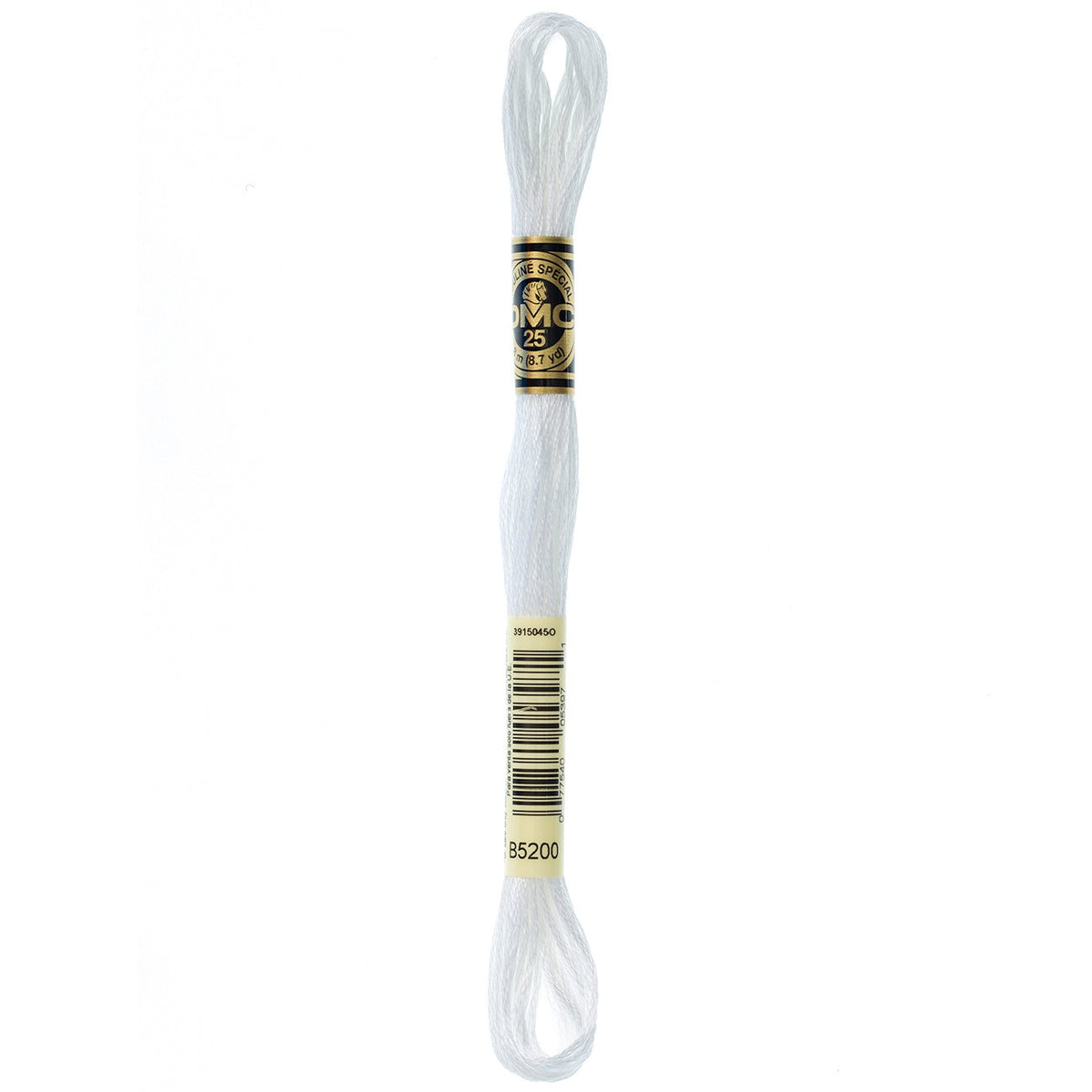 DMC Six Strand Cotton Embroidery Floss – B5200 Snow White | 8.7yd