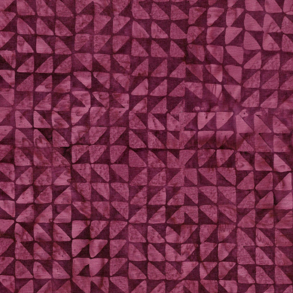 Island Batik – Triangle | Merlot | Batik Cotton