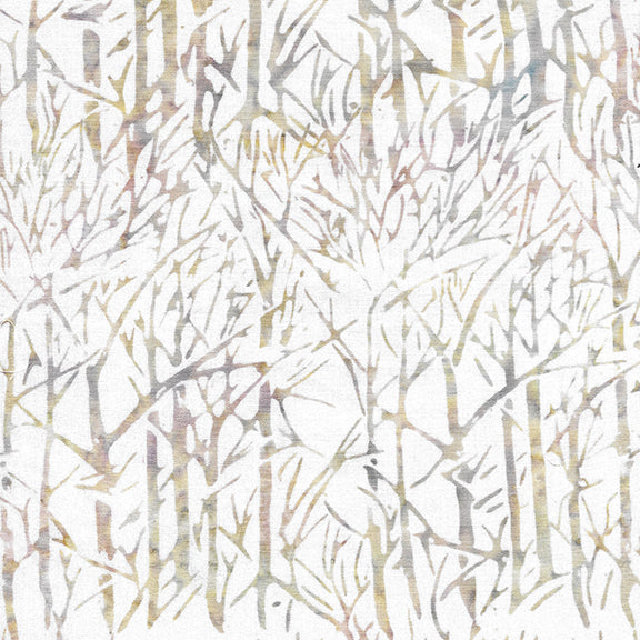 Lavender Fields – Trees | Violet Grey | Batik Cotton