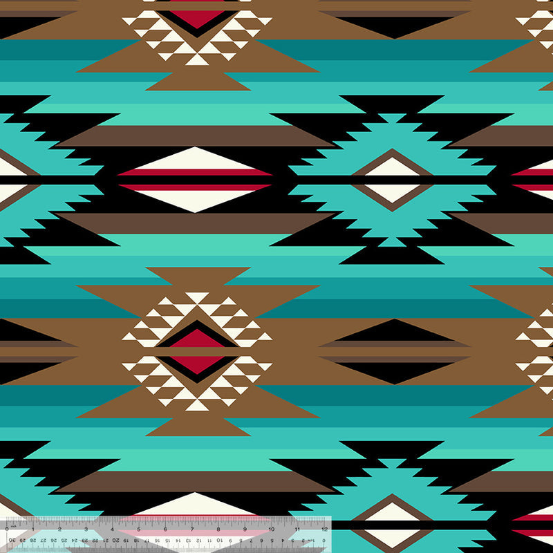 Winterfleece Prints – Raindance | Teal | Winterfleece