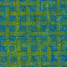 Cascadia – Grid with Bubbles | Chartreuse | Batik Cotton