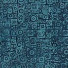 Mystery – Square Circle | Harbor Blue | Batik Cotton