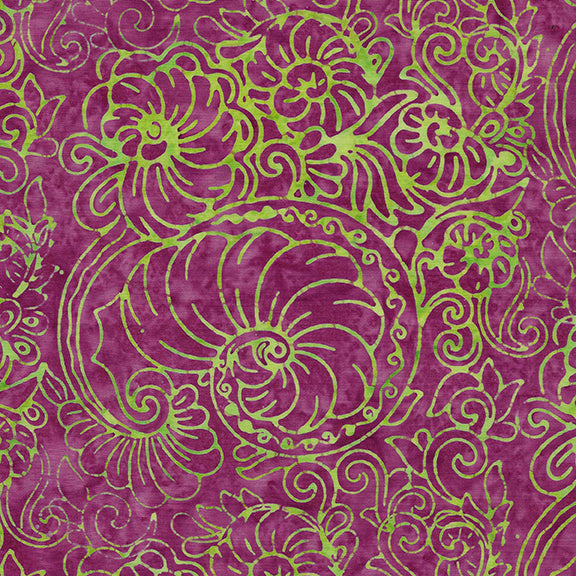 Melody – Nautilus Floral | Fuchsia | Batik Cotton