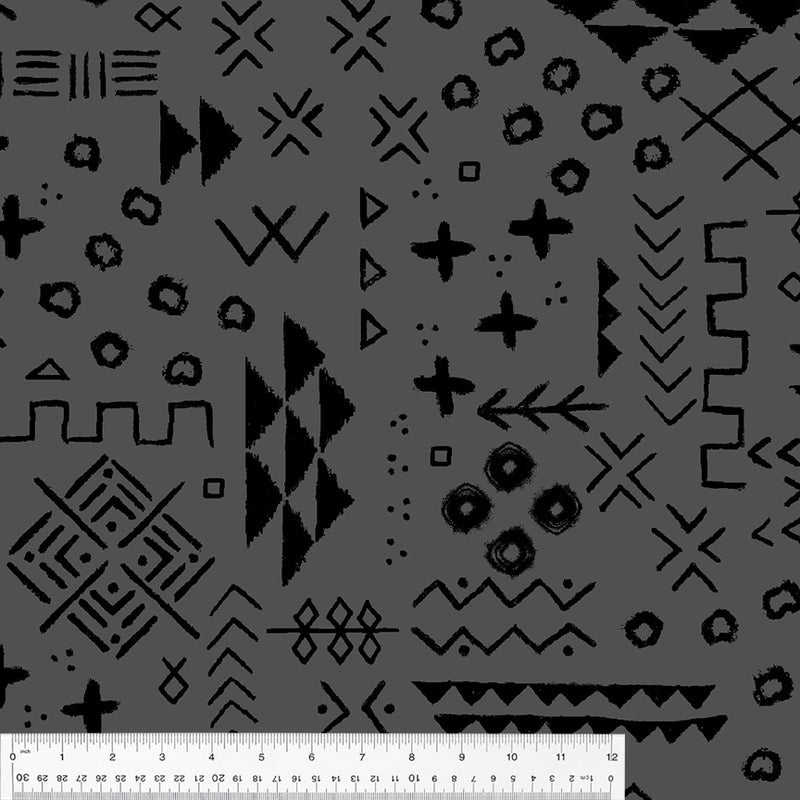 Winterfleece Prints – Terra | Dark Grey | Winterfleece