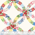 Merry-Go-Round – Double Wedding Ring | Multi | 108" Wide Backing Cotton Quilting Fabric