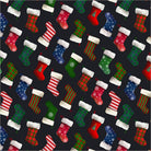 Winter Wonder Holiday Stockings Night cotton quilting fabric by Whistler Studios for Windham Fabrics