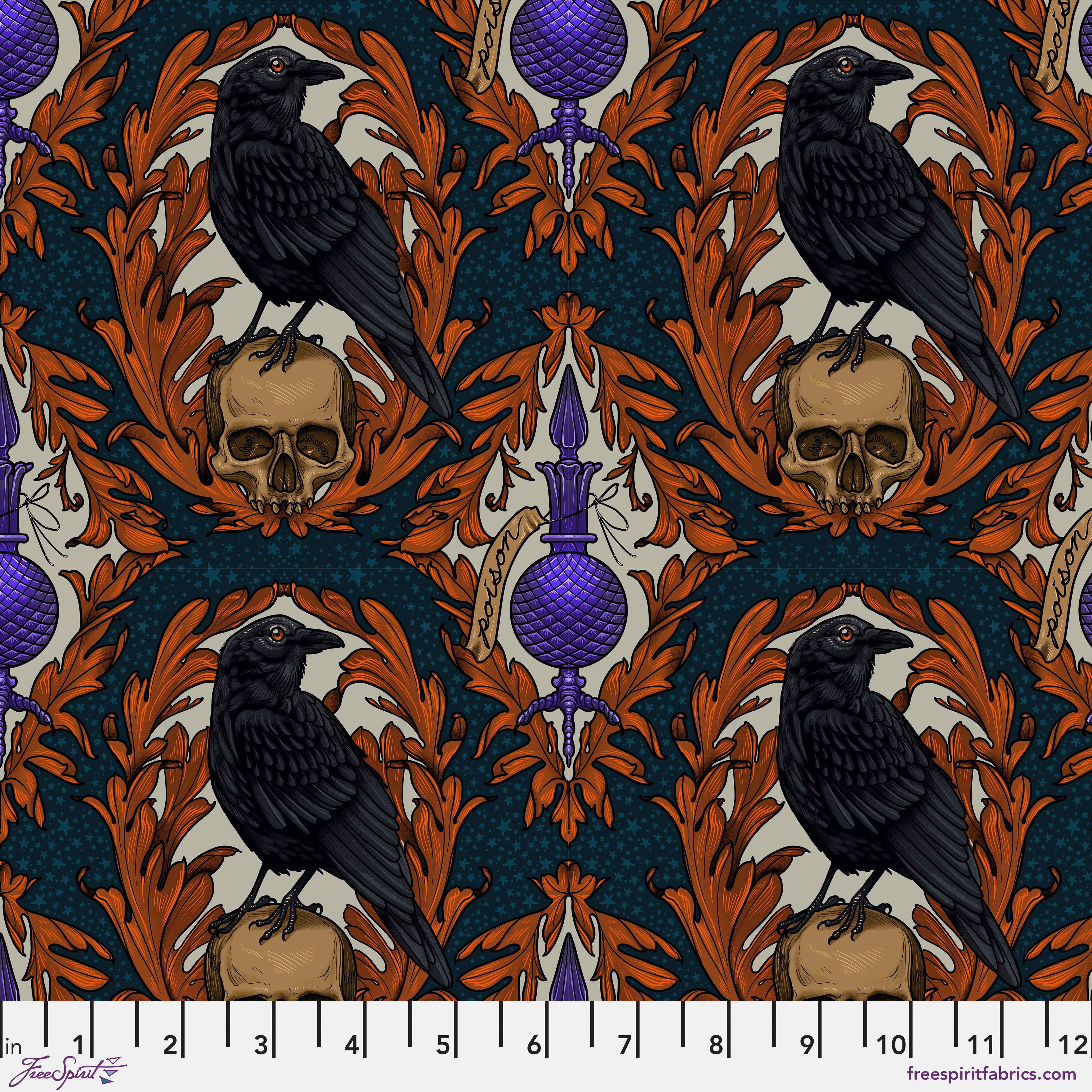 PWRH087.MULTI Crow Damask.jpg