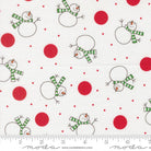 Snow Time – Tossed Snowman | Winter White | Me and My Sister Designs | Cotton Quilting Fabric
