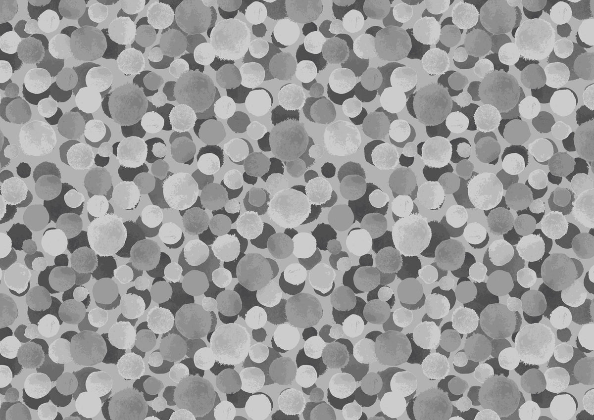 Bumbleberries – BB147 | Grey and Black Multi | Cotton Quilting Fabric