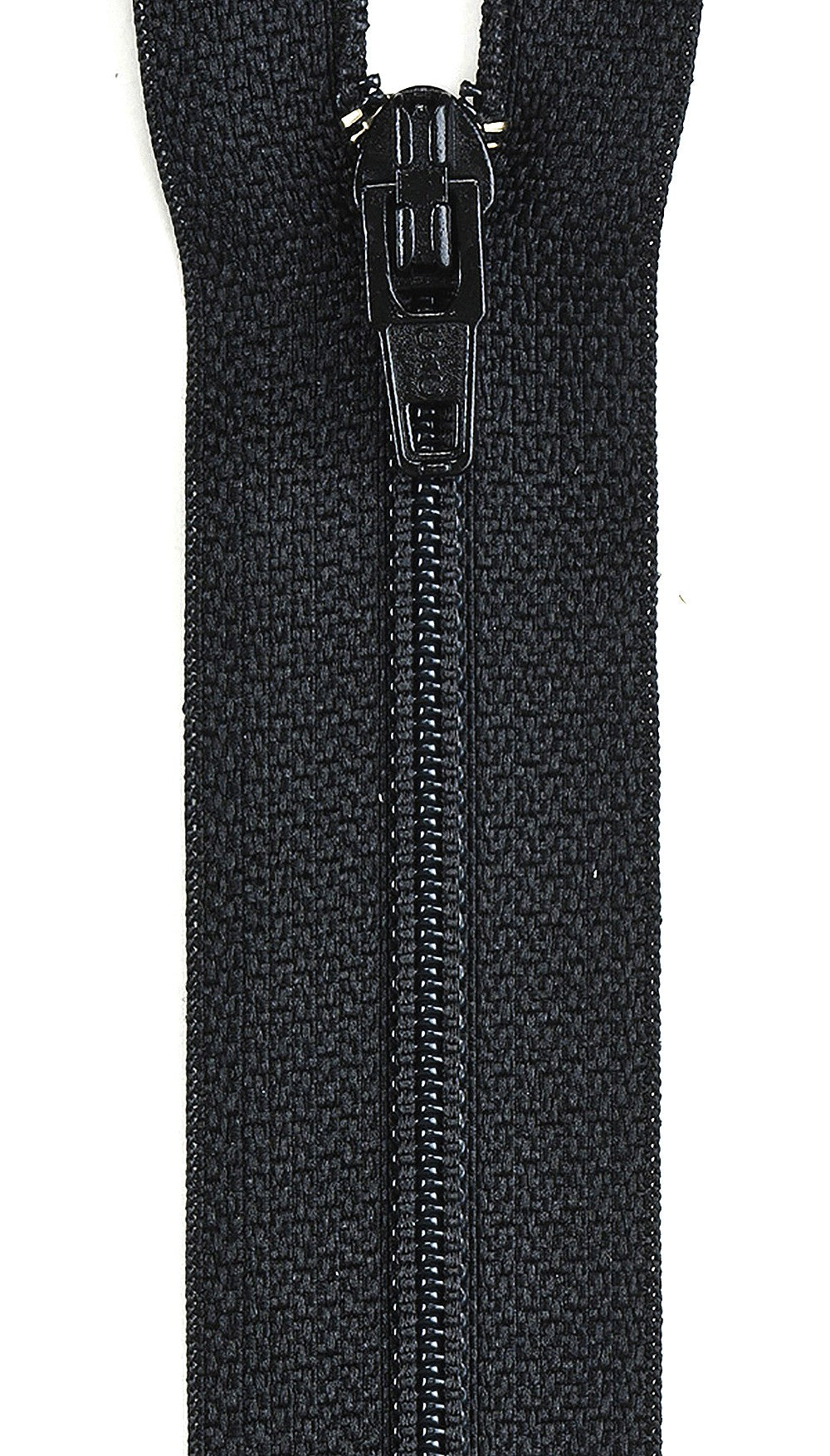 Lightweight Polyester Coil 1-Way Separating Zipper 7in Black