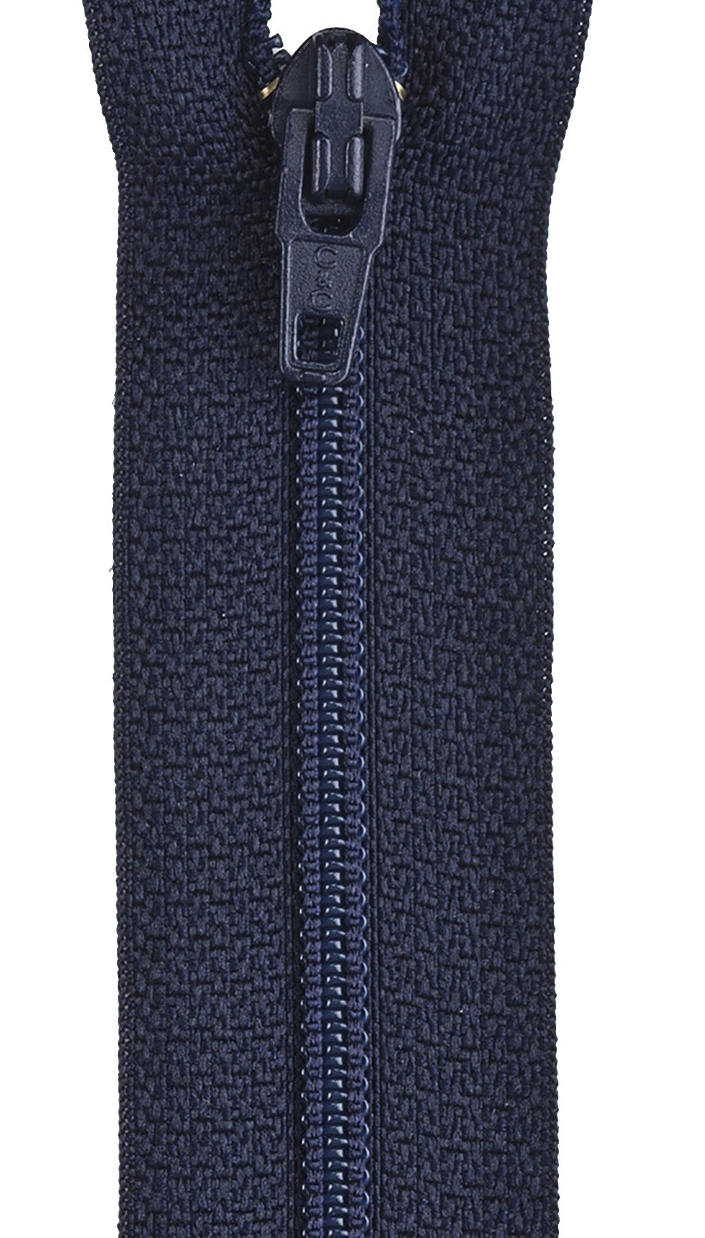 Lightweight Polyester Coil 1-Way Separating Zipper 10in Navy