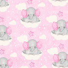 Comfy Flannel Prints – Light Pink Elephants | Cotton Flannel