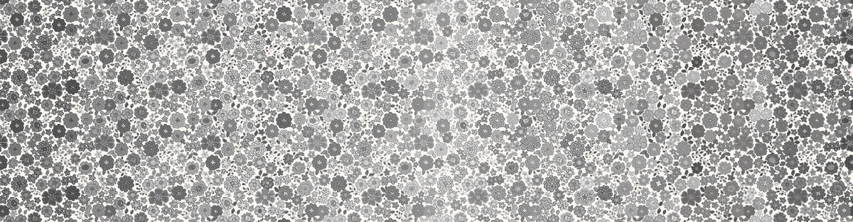 Omnificent Ombres – Greyscale Boho Blooms | Cotton Quilting Fabric