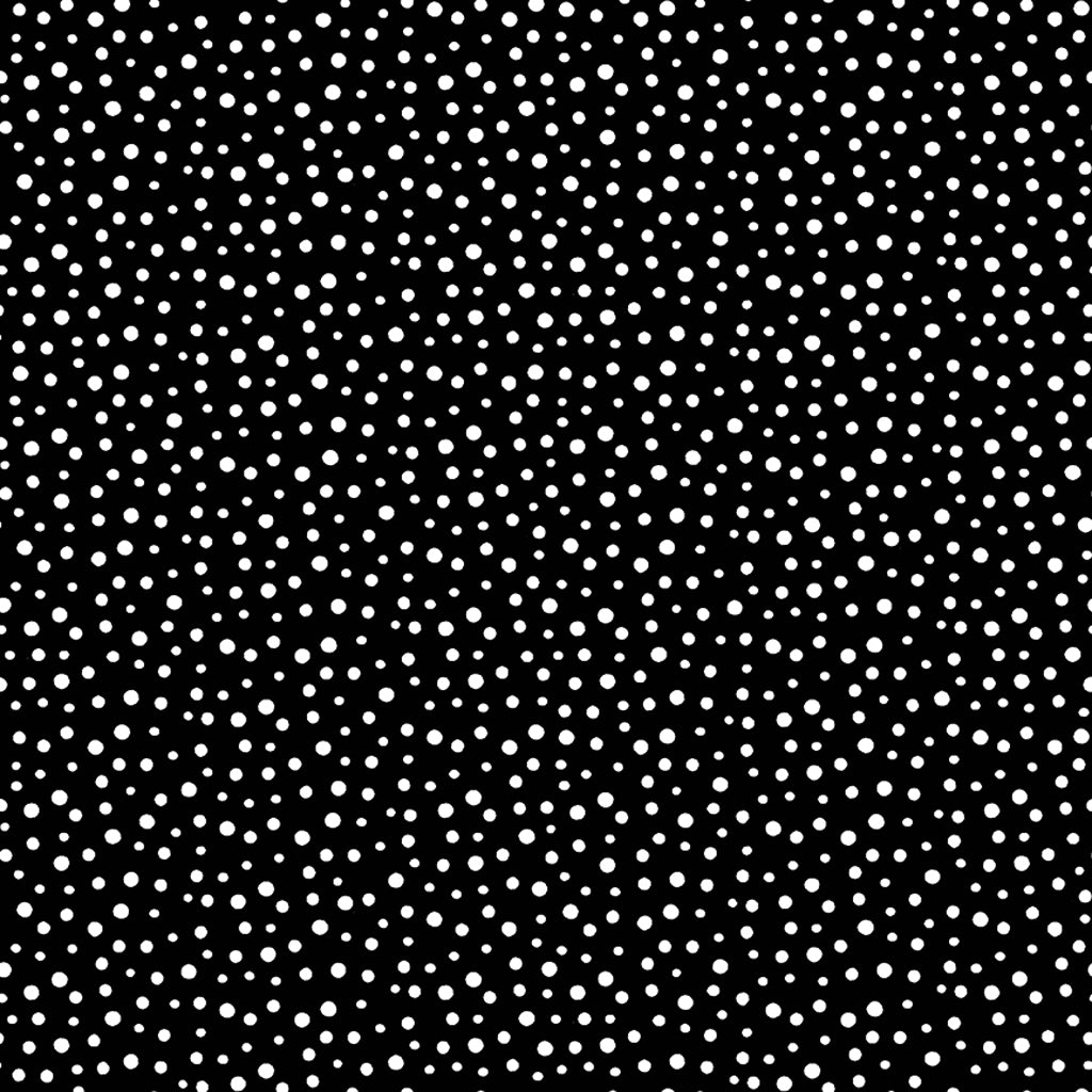 Susybee Basics – Irregular Dot | Black | Susybee | Cotton Quilting Fabric