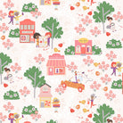 Shop Hop – Toile | Pale Pink | meags & me | Cotton Quilting Fabric