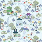 Shop Hop – Toile | Pale Blue | meags & me | Cotton Quilting Fabric