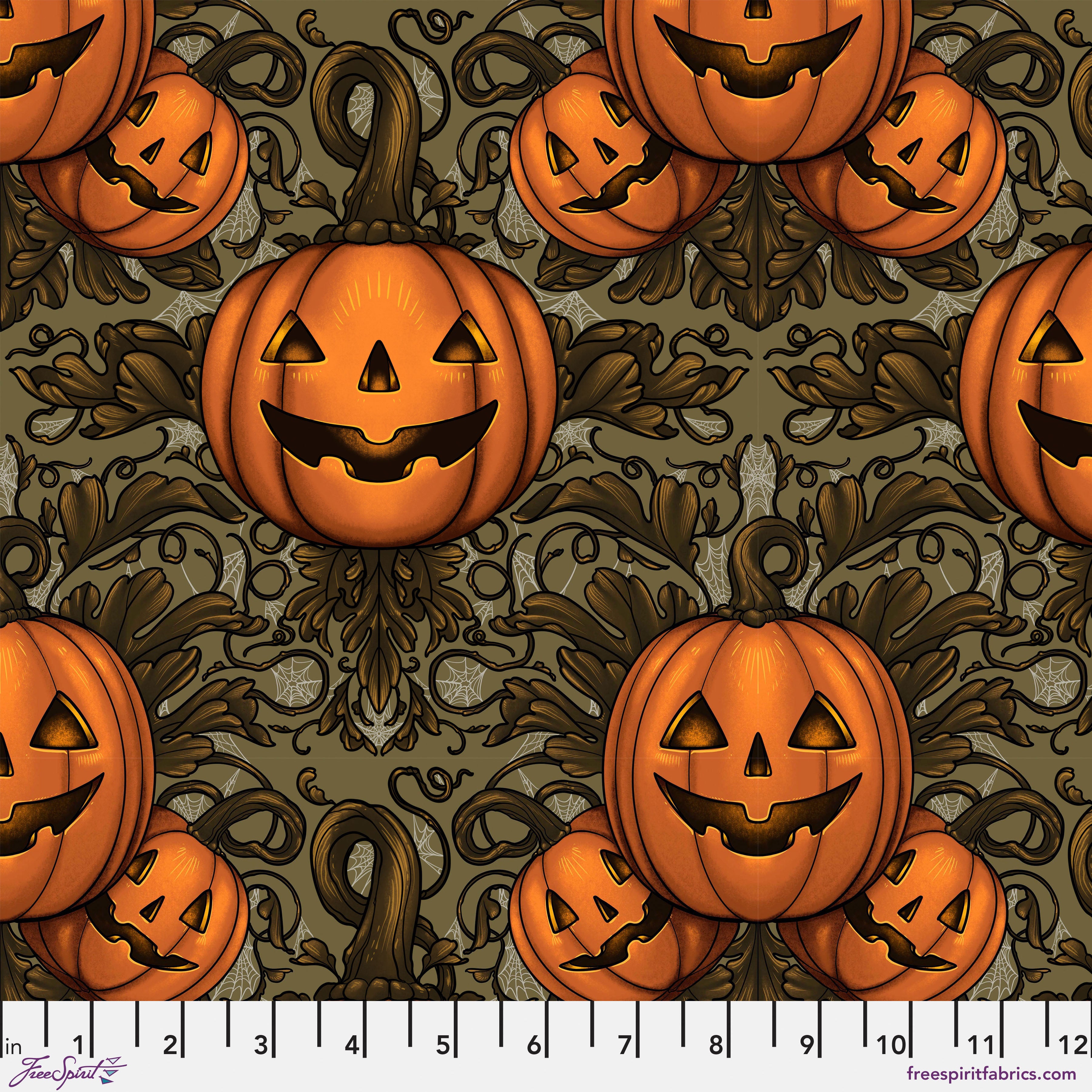 PWRH088.OLIVE Pumpkin Damask.jpg