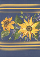 18" Toweling – Summer Solstice Nautical Blue Sunflower | Pieces to Treasure for Moda